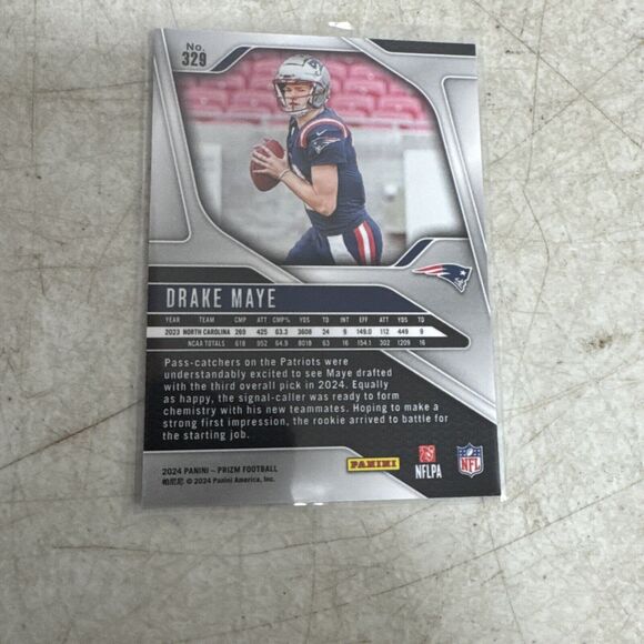 2024 Prizm Drake Maye RC Rookie Base Patriots #329 - Picture 6 of 6